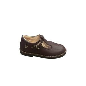 NEW VENETTINI girls jill leather t strap dress shoe in bordeaux